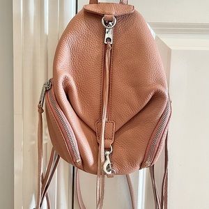 NWT Rebecca Minkoff Mini Julian leather backpack in Desert Rose